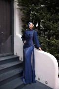 1111A Safiye Tesettür Abiye Lacivert